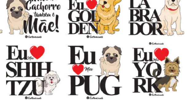 Estampas do tema Cachorro