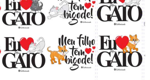 Estampas do tema Gato